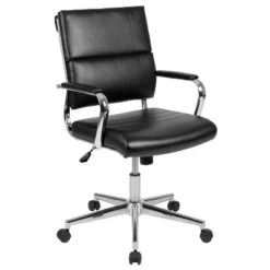 Flash Furniture Mid-Back LeatherSoft Contemporary Panel Executive Swivel Office Chair -Flash Furniture GUEST 820f7cb8 cede 4c90 89f9 a198261f27d0