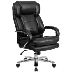Flash Furniture HERCULES Series 24/7 Intensive Use Big & Tall 500 Lb. Rated Executive Swivel Ergonomic Office Chair With Loop Arms -Flash Furniture GUEST 825a8edb b3f4 4537 8861 7c1989f437f7