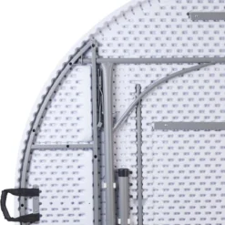 Flash Furniture 5.89-Foot Round Bi-Fold Granite White Plastic Banquet And Event Folding Table With Carrying Handle -Flash Furniture GUEST 82b50346 bad2 41ac bcf1 25b6369b815b