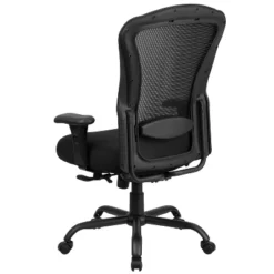 Flash Furniture HERCULES Series 24/7 Intensive Use Big & Tall 400 Lb. Rated Black Mesh Multifunction Synchro-Tilt Ergonomic Office Chair -Flash Furniture GUEST 82d85055 f070 42f5 82ad 6e9e18205318