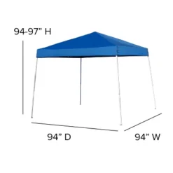 Flash Furniture 8'x8' Pop Up Event Canopy Tent With Carry Bag And Folding Bench Set - Portable Tailgate, Camping, Event Set -Flash Furniture GUEST 836b11ce 4997 4102 8ddd fb295e3fbec0