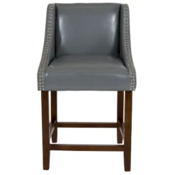 Flash Furniture Carmel Series 24" High Transitional Wood Counter Height Stool With Accent Nail Trim 22 Flash Furniture Carmel Series 24" High Transitional Wood Counter Height Stool With Accent Nail Trim -Flash Furniture GUEST 84022ffb bf35 4ee4 b97a 0b5a9bb6bc2d