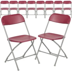 Flash Furniture Hercules™ Series Plastic Folding Chair - 10 Pack 650LB Weight Capacity -Flash Furniture GUEST 8428e508 9628 43fa be4f e499b813743e