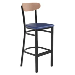 Flash Furniture Wright Commercial Grade Barstool With 500 LB. Capacity Steel Frame, Solid Wood Seat, And Boomerang Back 32 Flash Furniture Wright Commercial Grade Barstool With 500 LB. Capacity Steel Frame, Solid Wood Seat, And Boomerang Back -Flash Furniture GUEST 8554fb26 0d61 48d7 8373 e3143d1ff179