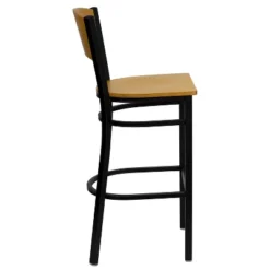 Flash Furniture Wood Circle Back Black Metal Restaurant Barstool -Flash Furniture GUEST 85d9b407 696c 431f bbad cf4c9a4fa6b4