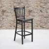 Flash Furniture Black Vertical Back Metal Restaurant Barstool 1 Flash Furniture Black Vertical Back Metal Restaurant Barstool -Flash Furniture GUEST 85e7185d c59e 47bd 8a4a 892d908e3c43