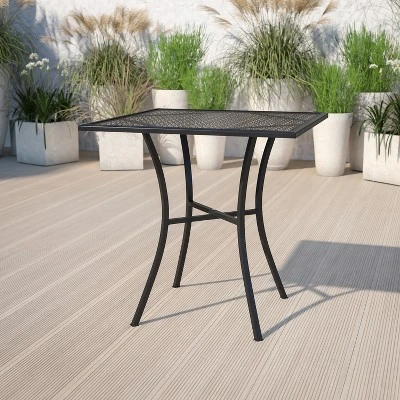 Flash Furniture Oia Commercial Grade Square Patio Table 7 Flash Furniture Oia Commercial Grade Square Patio Table - Image 5