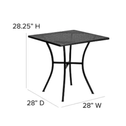 Flash Furniture Oia Commercial Grade Square Patio Table 14 Flash Furniture Oia Commercial Grade Square Patio Table -Flash Furniture GUEST 863564a8 1c40 448d a134 4f514358b85b