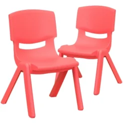 Flash Furniture 2 Pack Plastic Stackable School Chair With 10.5" Seat Height -Flash Furniture GUEST 866d125e 0d2c 4b7f 8b45 9754f4c10ed3