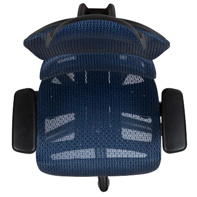 Flash Furniture Ergonomic Mesh Office Chair With 2-to-1 Synchro-Tilt, Adjustable Headrest, Lumbar Support, And Adjustable Pivot Arms 10 Flash Furniture Ergonomic Mesh Office Chair With 2-to-1 Synchro-Tilt, Adjustable Headrest, Lumbar Support, And Adjustable Pivot Arms - Image 8