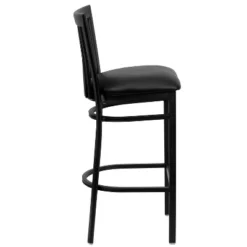 Flash Furniture Black School House Back Metal Restaurant Barstool -Flash Furniture GUEST 889567ea 5c01 4e70 8872 edda76a8f80f