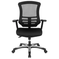 Flash Furniture High Back Black Mesh Multifunction Executive Swivel Ergonomic Office Chair With Molded Foam Seat And Adjustable Arms -Flash Furniture GUEST 889aabf8 e477 4f48 aada da94a4241208