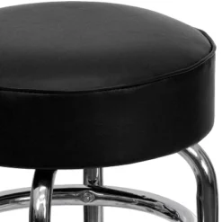 Flash Furniture Double Ring Chrome Barstool -Flash Furniture GUEST 88f2db27 6f56 4c95 a270 a8040569a901