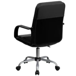 Swivel Task Chair Black Leather/Mesh - Flash Furniture 24 Swivel Task Chair Black Leather/Mesh - Flash Furniture -Flash Furniture GUEST 8aee2ccc 6ed7 49a5 8889 65946705453e