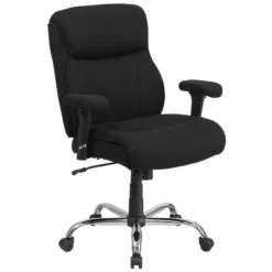 Flash Furniture HERCULES Series Big & Tall 400 Lb. Rated Swivel Ergonomic Task Office Chair With Clean Line Stitching And Adjustable Arms -Flash Furniture GUEST 8b4ab9d1 1bb8 446c 95ef 2a04c3e9bbdb