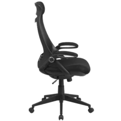 Flash Furniture Ivan High Back Black Mesh Executive Swivel Office Chair With Flip-Up Arms -Flash Furniture GUEST 8b52b357 10f3 48e2 8c86 cb64794ca0ff