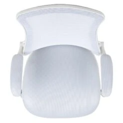 Flash Furniture Mid-Back White Mesh Swivel Ergonomic Task Office Chair With White Frame And Flip-Up Arms -Flash Furniture GUEST 8b8f7c2d c926 47b3 b16a 6d126ed980ee