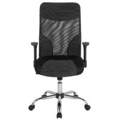 Flash Furniture Milford High Back Ergonomic Office Chair With Contemporary Mesh Design In Black And White -Flash Furniture GUEST 8b911924 81dd 4c5a ae7f 6ff2eeb1a5ad