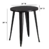 Flash Furniture Commercial Grade 24" Round Metal Indoor-Outdoor Table -Flash Furniture GUEST 8c90dbb1 1961 4298 ae4c 7824b87cd95b
