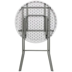 Flash Furniture 2.6-Foot Round Granite White Plastic Bar Height Folding Table 11 Flash Furniture 2.6-Foot Round Granite White Plastic Bar Height Folding Table -Flash Furniture GUEST 8d3695ca 5c62 4a6b 829f dbd207836261