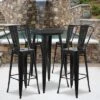 Flash Furniture Commercial Grade 24" Round Metal Indoor-Outdoor Bar Table Set With 4 Cafe Stools 1 Flash Furniture Commercial Grade 24" Round Metal Indoor-Outdoor Bar Table Set With 4 Cafe Stools -Flash Furniture GUEST 8d5afc19 4f69 4c99 b3f7 0332be5e21f8