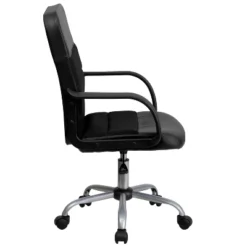 Swivel Task Chair Black Leather/Mesh - Flash Furniture 25 Swivel Task Chair Black Leather/Mesh - Flash Furniture -Flash Furniture GUEST 8d7431c6 ea8b 4809 b7fb 5ad41b280fb3