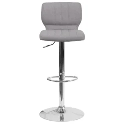 Flash Furniture Contemporary Vinyl Adjustable Height Barstool With Vertical Stitch Back And Chrome Base -Flash Furniture GUEST 8e5c9127 15fb 4d26 9ea7 15a2ae79d890