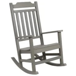 Flash Furniture Winston All-Weather Poly Resin Wood Rocking Chair -Flash Furniture GUEST 8f163908 e523 438e 9608 f4d482f6c815