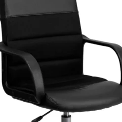 Swivel Task Chair Black Leather/Mesh - Flash Furniture 21 Swivel Task Chair Black Leather/Mesh - Flash Furniture -Flash Furniture GUEST 8fed4625 ee04 46f4 b393 d2ced437562f