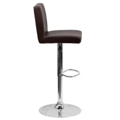 Flash Furniture Contemporary Vinyl Adjustable Height Barstool With Panel Back And Chrome Base -Flash Furniture GUEST 910fdd06 3acf 4120 a891 ae7c330ce877