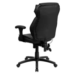 Executive Lumbar Support Swivel Office Chair Black Leather - Flash Furniture -Flash Furniture GUEST 9122a125 9561 4253 bdcf 3ae19725ec69