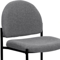 Flash Furniture Comfort Gray Fabric Stackable Steel Side Reception Chair -Flash Furniture GUEST 91c61d55 d3ca 4436 a45f 6bb1bc1844a0