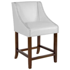 Flash Furniture Carmel Series 24" High Transitional Wood Counter Height Stool With Accent Nail Trim 26 Flash Furniture Carmel Series 24" High Transitional Wood Counter Height Stool With Accent Nail Trim -Flash Furniture GUEST 9316b685 6d48 4e5a 9407 7ab78c6d127c