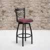 Flash Furniture Black ''X'' Back Swivel Metal Barstool -Flash Furniture GUEST 93d041cf 1df0 4ecf a31a 530a8938e332