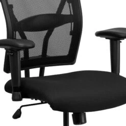 HERCULES Series 400 Lb. Capacity Big & Tall Drafting Chair Black Mesh - Flash Furniture -Flash Furniture GUEST 93e74987 2927 4149 8efc 6f093c14183a
