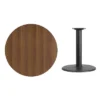 Flash Furniture 36'' Round Walnut Laminate Table Top With 24'' Round Table Height Base -Flash Furniture GUEST 94b3d9b3 19c3 4db5 ac42 05b278e4995b