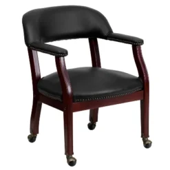 Flash Furniture Conference Chair With Accent Nail Trim And Casters -Flash Furniture GUEST 94c0f3d5 e52d 4c17 9400 f87c4f71f34e