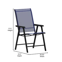Flash Furniture Paladin Outdoor Folding Patio Sling Chair (2 Pack) -Flash Furniture GUEST 966890cc aede 440c 9c00 e1099405293e