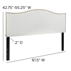 Flash Furniture Lexington Arched Upholstered Headboard With Accent Nail Trim -Flash Furniture GUEST 96ad35bb 69b3 4f48 9097 60b6db1b3ac4