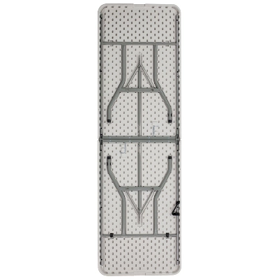 Flash Furniture 8-Foot Bi-Fold Granite White Plastic Banquet And Event Folding Table With Carrying Handle 8 Flash Furniture 8-Foot Bi-Fold Granite White Plastic Banquet And Event Folding Table With Carrying Handle - Image 6