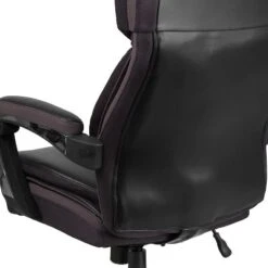 Flash Furniture HERCULES Series Big & Tall 500 Lb. Rated Black LeatherSoft Executive Swivel Ergonomic Office Chair With Adjustable Headrest -Flash Furniture GUEST 979ac3e0 0694 49b1 9ba4 eb0013309c04