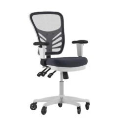 Flash Furniture Nicholas Mid-Back Multifunction Executive Swivel Ergonomic Office Chair With Adjustable Arms And Transparent Roller Wheels -Flash Furniture GUEST 998c2018 f1e1 4647 b154 2ab64b2690b8