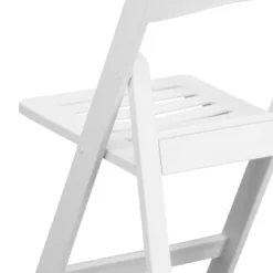 Flash Furniture 2 Pack HERCULES Series 1000 Lb. Capacity White Resin Folding Chair With Slatted Seat -Flash Furniture GUEST 99bee28a a2c2 4537 91c2 2fd90b3a255b