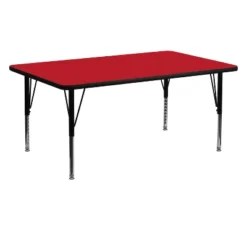 Flash Furniture 24''W X 60''L Rectangular HP Laminate Activity Table - Height Adjustable Short Legs -Flash Furniture GUEST 9a603693 23d7 4d4d 8a7c 9d9fc627908e