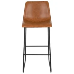 Flash Furniture 30 Inch Commercial Grade LeatherSoft Bar Height Barstools, Set Of 2 -Flash Furniture GUEST 9b2edc64 f65e 444e 9dc4 a4dc25086d1b