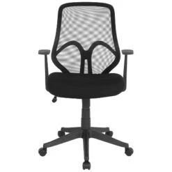 Flash Furniture Salerno Series High Back Black Mesh Office Chair With Arms -Flash Furniture GUEST 9b48b329 d489 46cd b8e0 ab5778f5d108