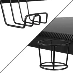 Flash Furniture Gaming Desk 45.25" X 29" Computer Table Gamer Workstation With Headphone Holder And 2 Cable Management Holes -Flash Furniture GUEST 9b9d6bc4 d2c4 4dbd b9b4 905d0ff5657d
