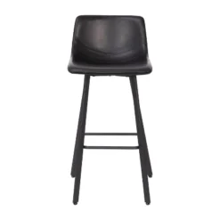 Flash Furniture Caleb Modern Armless 30 Inch Bar Height Commercial Grade Barstools With Footrests And Matte Iron Frames, Set Of 2 -Flash Furniture GUEST 9c17e39b 4277 4ece 9b89 b519ae0564de