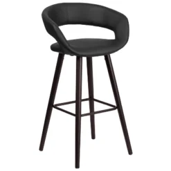 Flash Furniture Brynn Series 29'' High Contemporary Vinyl Rounded Back Barstool With Cappuccino Wood Frame 23 Flash Furniture Brynn Series 29'' High Contemporary Vinyl Rounded Back Barstool With Cappuccino Wood Frame -Flash Furniture GUEST 9d17850d cccc 4a43 b121 13e117bb840e