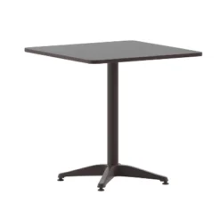 Flash Furniture Mellie 27.5'' Square Aluminum Indoor-Outdoor Table With Base -Flash Furniture GUEST 9d2b6c7b c213 468c a499 932c4ca5aa77